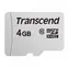 Transcend microSDHC 300S 4GB / Class 10 / čítanie: 20 MB/s / zápis: 10MB/s 