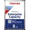 Toshiba Enterprise Capacity MG10 8TB 512e / HDD / 3.5 "/ SATA 6Gbits / 512MB cache / CMR / 7 200 rpm / Interné / 5y