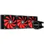 Xilence LiQuRizer LQ360 červeno-čierna / 3x 120mm / TDP 400W / 35.2 dB @ 1600 RPM / 70 CFM / AMD + Intel