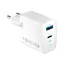 Forever GaN TC-06-33AC Rýchlonabíjačka do siete biela / 1x USB-C 1x USB 33W / PD / QC 