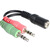 DeLock adaptér stereo jack 3.5 mm 4 pin samica > 2 x stereo jack 3.5 mm 3 pin samec