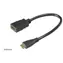 AKASA AK-CBHD10-25BK / káblová redukcia / HDMI na Mini HDMI / pozlátené kontakty