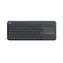 Logitech Wireless K400 PLUS CZ čierna / Bezdrôtová klávesnica / Touchpad / USB / CZ layout