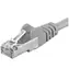 PremiumCord SFTP CAT6A 0.25m šedá / Patch kábel / RJ45-RJ45