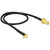 DeLock anténny kábel RP-SMA Jack Bulkhead > MMCX 90° Plug 320 mm