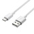PremiumCord prepojovací USB 2.0 kábel s konektormi USB-C - USB-A biely 1m