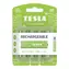 Teslá RECHARGEABLE+ nabíjacia ceruzková batéria AA Ni-MH 2450mAh 4ks / HR06 / blister