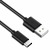 PremiumCord prepojovací USB 2.0 kábel s konektormi USB-C - USB-A čierny 50cm