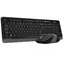 A4tech FSTYLER FG1010 sivá / Bezdrôtová klávesnica + myš / 2.4GHz / USB