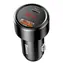 Baseus Magic PPS USB nabíjačka do auta čierna / 45W / 1x USB-A + 1x USB-C / 6A / LED displej