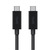 Belkin kábel USB-C na USB-C 3.1 čierna / 100W / 2m