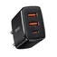 Baseus CCXJ-E01 Compact Quick Nabíjačka USB-C 30W čierna / 2x USB / 1x USB-C