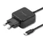 Qoltec 50197 Nabíjačka čierna / 12W / 5V / 2.4A / USB typu C
