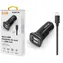 Aligator Nabíjačka do auta s microUSB káblom a 2xUSB výstupom 2.4A čierna / Turbo charge