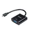 Akasa AK-CBHD21-15BK čierna / adaptér microHDMI na VGA / FullHD