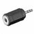 MicroConnect Audio adaptér stereo jack 2.5mm (M) - 3.5mm jack (F) čierna