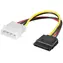 MicroConnect redukcia napájania MOLEX (4-pin) (M) - SATA (15-pin) (F) 0.2m