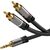 PremiumCord tienený kábel stereo Jack 3.5mm - 2x CINCH/MM/HQ/5m
