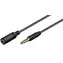 MicroConnect predlžovací kábel 4-pin Jack 3.5mm (M) - Jack 3.5mm (F) 1.5m čierna