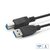 MicroConnect kábel USB3.0 A (M) - USB3.0 B (M) 0.5m čierna / 5000Mbit/s
