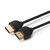 MicroConnect Prepojovací slim kábel HDMI 2.0 (M) - HDMI 2.0 (M) 0.5m čierna