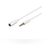 MicroConnect predlžovací kábel 4-pin Jack 3.5mm (M) - Jack 3.5mm (F) 5m biela