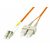 MicroConnect Optical Fibre Cable LC/SC Multimode duplex OM1 3M oranžová