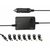 Hama 200008 univerzálny napájací adaptér pre notebook do auta 70W ( 15-19V) 8 koncoviek