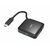 Hama 200112 USB 3.2 C húb čierna / 4 porty