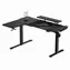 ULTRADESK WINGER čierna / Herný elektrický nastaviteľný stôl / 155 x 60 x 75-122 cm / držiak slúchadiel&amp;nápojov / RGB