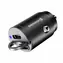 SWISSTEN adaptér do auta 2x USB-C čierna / 45W / PD