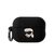 Karl Lagerfeld 3D Logo NFT Karl Head Silikónové Puzdro pre Apple Airpods Pro 2 čierna