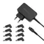 Qoltec 51025 Univerzálny napájací adaptér čierna / 45W / 19V / 2.31A / 8 koncoviek