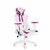 Diablo X-Ray Normal bielo-ružová / Detská Herná stolička / nastaviteľná / umelá koža / pojazdové kolieska / nosnosť 150 kg