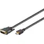 Goobay 51881 kábel HDMI M na DVI-D M 1.5 m / pozlátené konektory