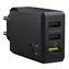 Green Cell GC ChargeSource 3 Nabíjačka čierna / QC / 30W / 3x USB
