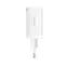 Baseus CCGP120202 GaN5 Pro Rýchlonabíjací adpatér biela / 2x USB-C / USB-A / 65W