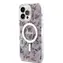Guess PC/TPU Flowers IML MagSafe Kompatibilný Zadný Kryt pre Apple iPhone 14 Pro Max ružová