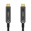 Claroc Kábel optický USB-C (M) - USB-C (M) 10m čierna / 4K @ 60 Hz