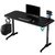 Ultradesk Frag čierna / Herný stôl / 140 x 60 x 76 cm / USB hub