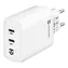 Tactical Base Plug Dual 40W biela / nabíjačka do siete / 2x USB-C &amp; USB-C / 3A 
