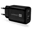 Connect IT CWC-2080 Wanderer2 čierna / Nabíjací adaptér / USB-A / USB-C / 33W
