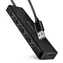 Axagon HUE-C1A, 4X USB 5Gbps TRAVEL húb, USB-C napájací konektor, kábel USB-A 19cm