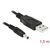 DeLock Kábel USB-A (M) - DC 3.5 x 1.35mm (M) 1.5m čierna