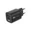 MyPhone SwiftCharge Duo čierna / Nabíjačka do siete / 20W / USB-A &amp; USB-C