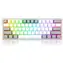 Redragon K617 Fizz Red sivá / Herná klávesnica / mechanická / spínače red / USB / US