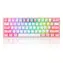 Redragon K616 RGB Fizz Pro Red šedá / Herná klávesnica / mechanická / spínače red / USB / RF 2.4 GHz / Bluetooth / US / dopredaj