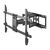 Brateck LPA69-466 čierna / Heavy Duty Polohovateľný nástenný držiak pre TV 37"-80" / výsuvný / nosnosť 60kg