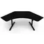 Arozzi ARENA ANGELO Pure Black / Herný stôl / rohový / čierny / D: 225cm / Š: 102cm / V: 71cm-81cm