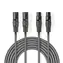 Nedis Vyvážený Audio kábel 2x XLR 3pinový (M) - 2x XLR 3pinová (F) 5.00 m tmavo šedá 